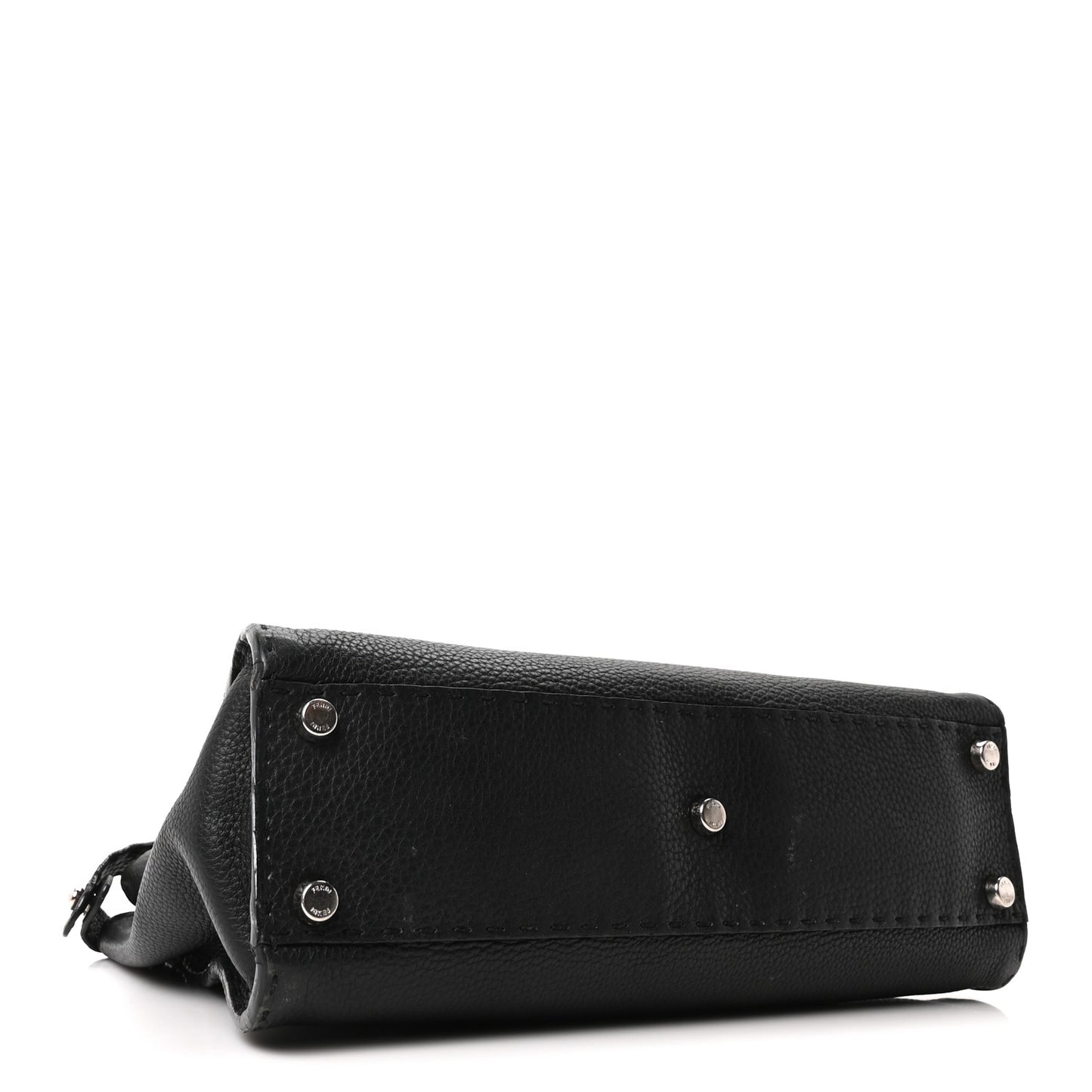 Cuoio Romano Selleria Bi-Color Medium Peekaboo Iconic Satchel Black Mou