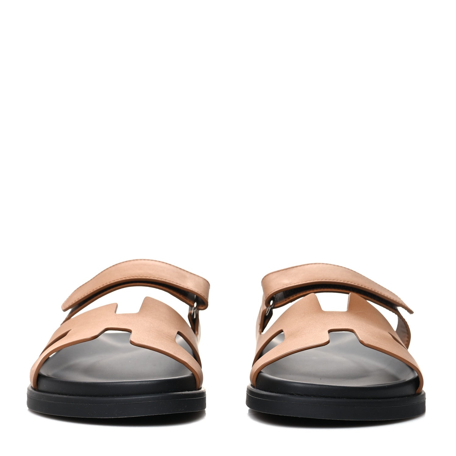 Hermes Calfskin Womens Chypre Sandals 39 Naturel 2 of 9