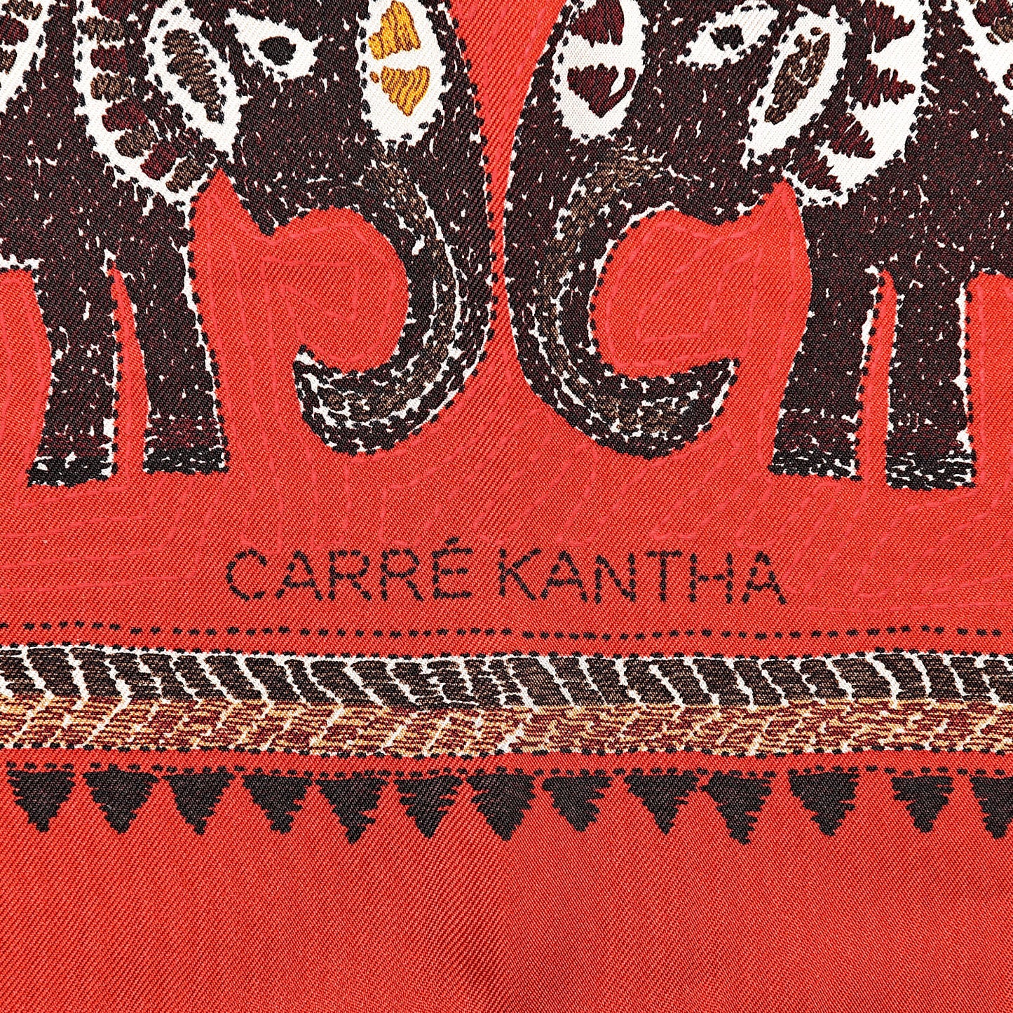 Silk Carre Kantha Scarf 90