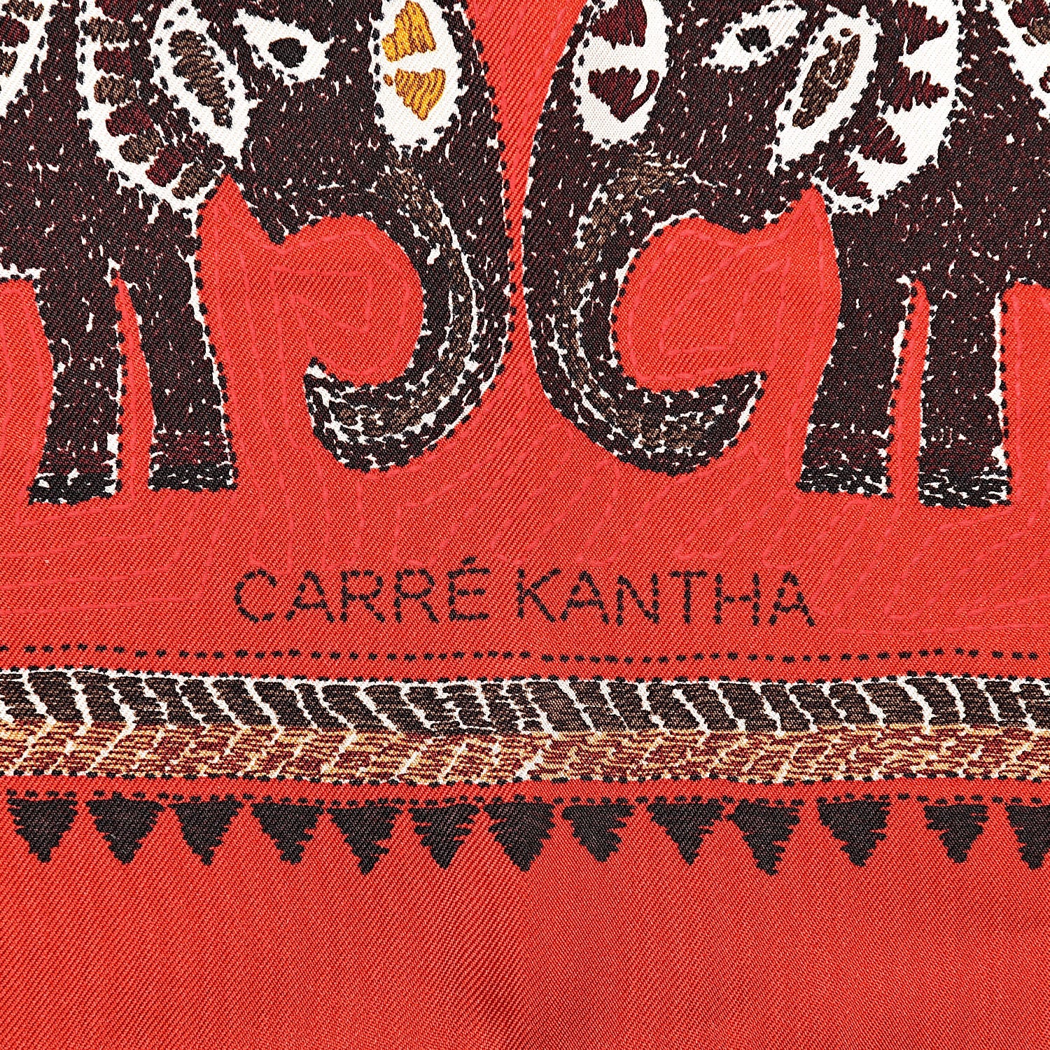 Hermes Silk Carre Kantha Scarf 90 6 of 6