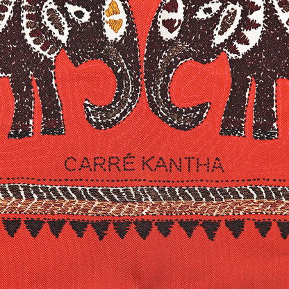 Hermes Silk Carre Kantha Scarf 90 6 of 6