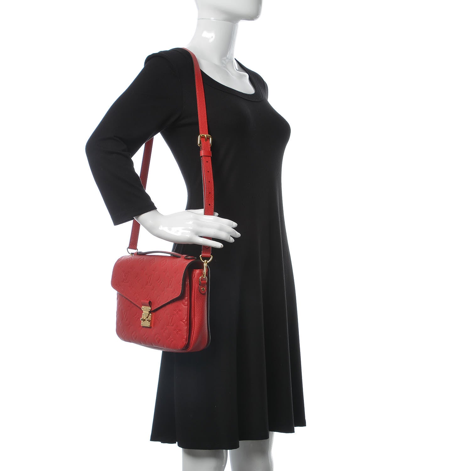Louis Vuitton Empreinte Pochette Metis Cherry 2 of 14