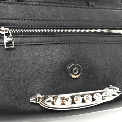 Alexander McQueen Calfskin Studded The Story Shoulder Bag Black 10 of 10