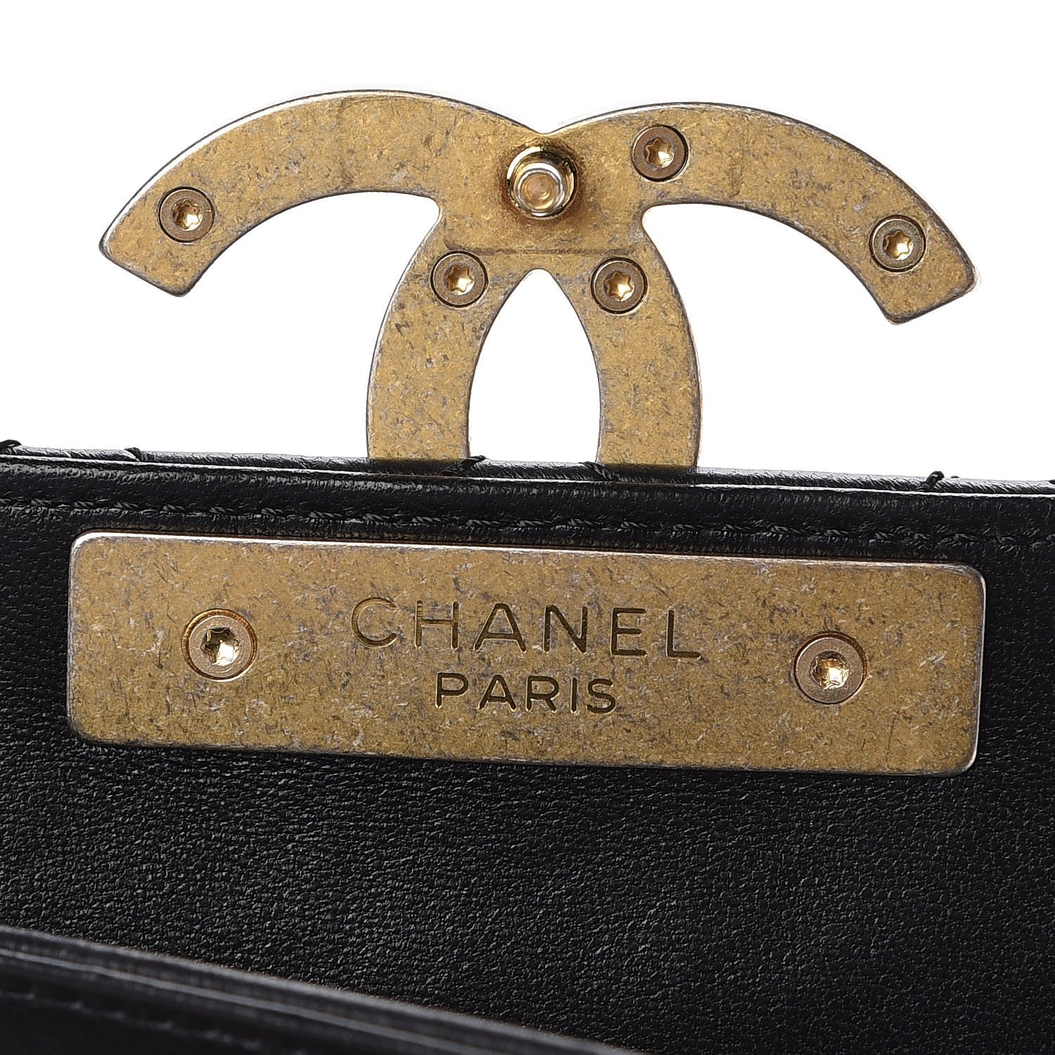 Chanel Lambskin Quilted Large CC Chic Flap Black 8 of 10