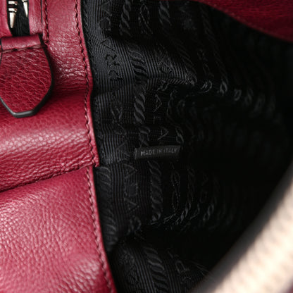 Prada Glace Calf Twin Pocket Tote Ametista 7 of 12