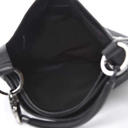 Gucci Monogram Calfskin Horsebit Classic Ring Hobo Black 5 of 8