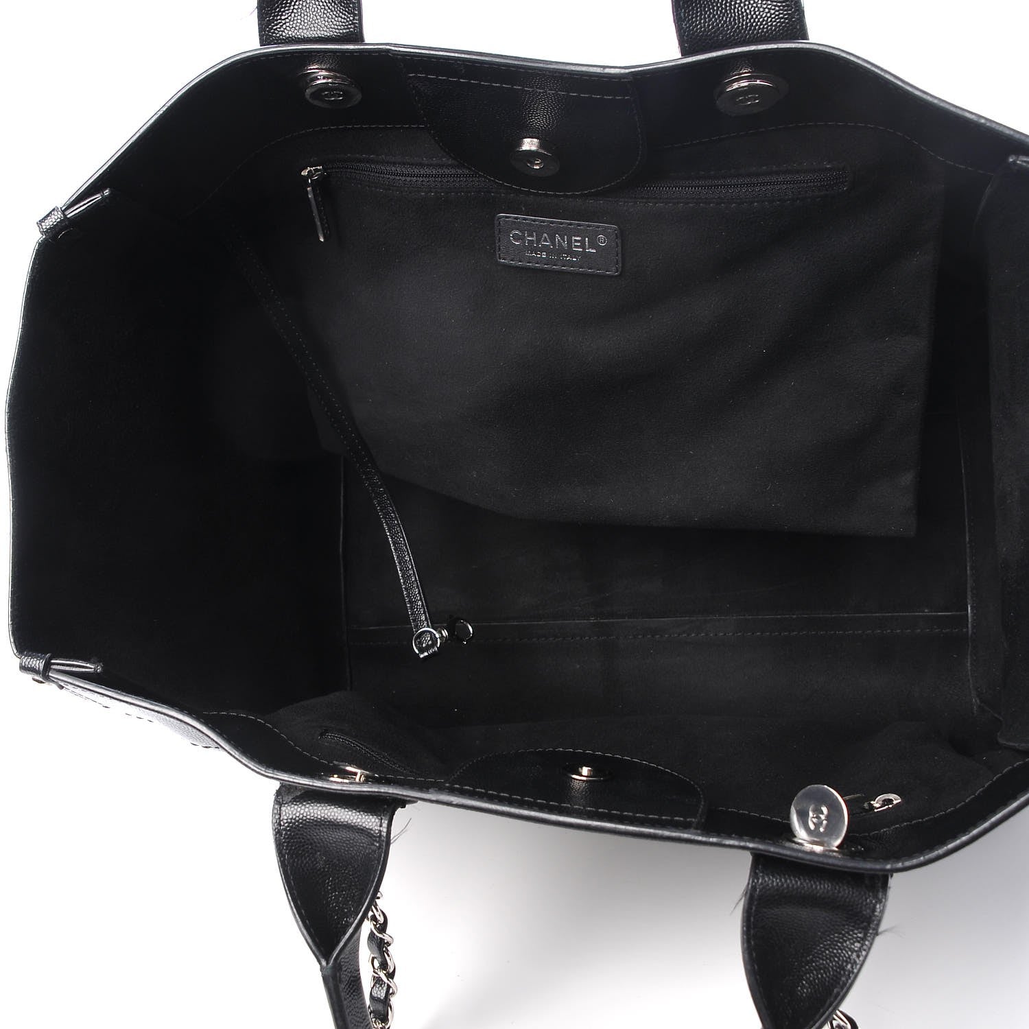 Chanel Caviar Medium Studded Deauville Tote Black 6 of 15