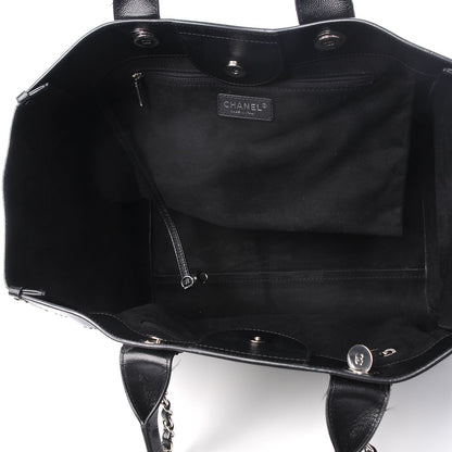 Chanel Caviar Medium Studded Deauville Tote Black 6 of 15
