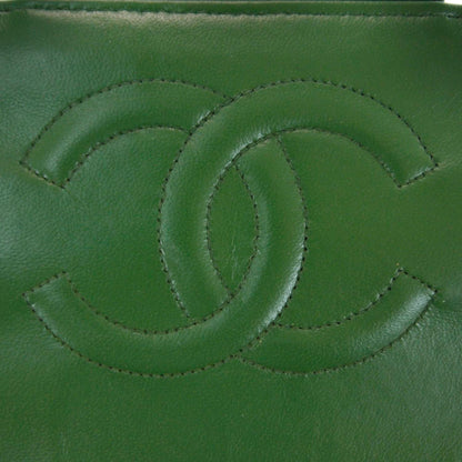 Chanel Lambskin Horizontal Quilt Jumbo Flap Kelly Green 8 of 13