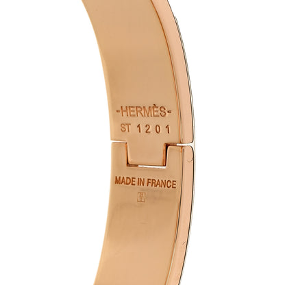 Hermes Enamel Narrow Clic Clac H Bracelet PM Marron Glace 4 of 5