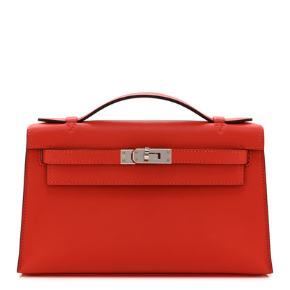 Hermes Swift Kelly Pochette Clutch Capucine 1 of 10