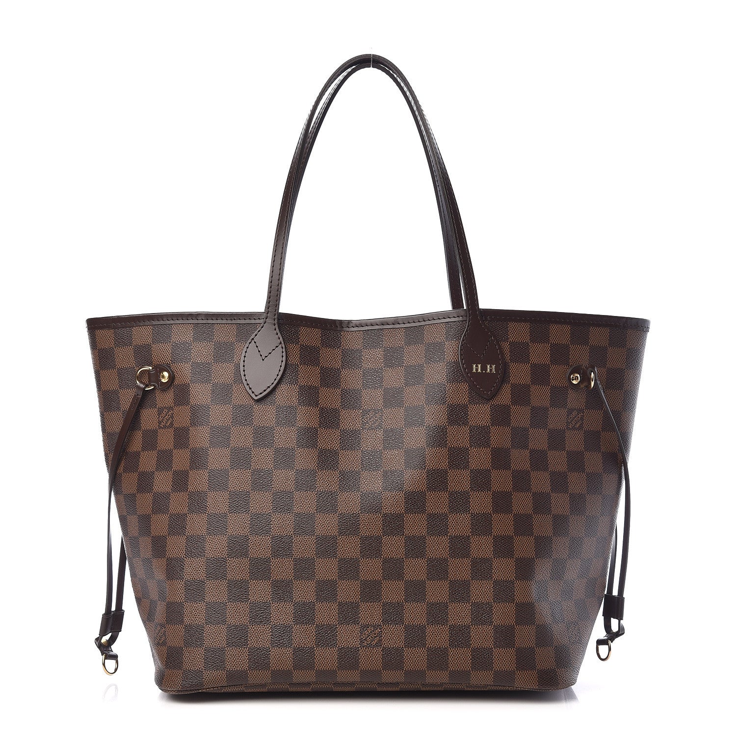 Louis Vuitton Damier Ebene Neo Neverfull MM Rose Ballerine 1 of 14