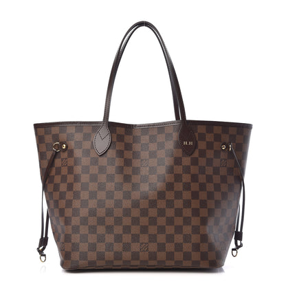 Louis Vuitton Damier Ebene Neo Neverfull MM Rose Ballerine 1 of 14