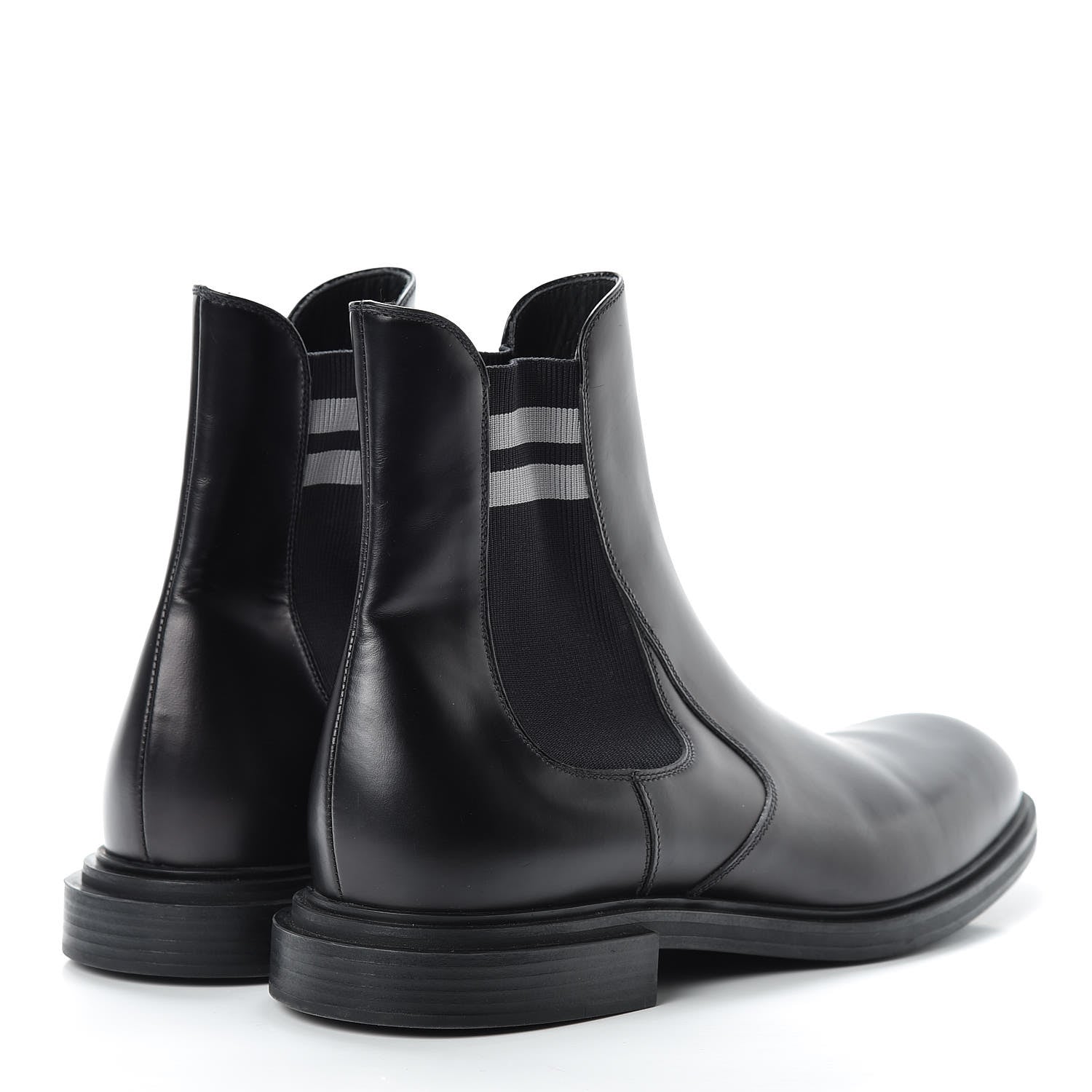 Fendi Calfskin Chelsea Boots 7 Black 4 of 7