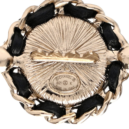 Chanel Lambskin Pearl CC Hair Clip Gold 3 of 5