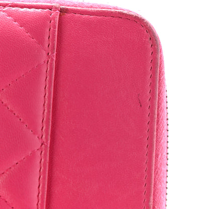 Chanel Lambskin Quilted Travel Case Pink 21 of 25