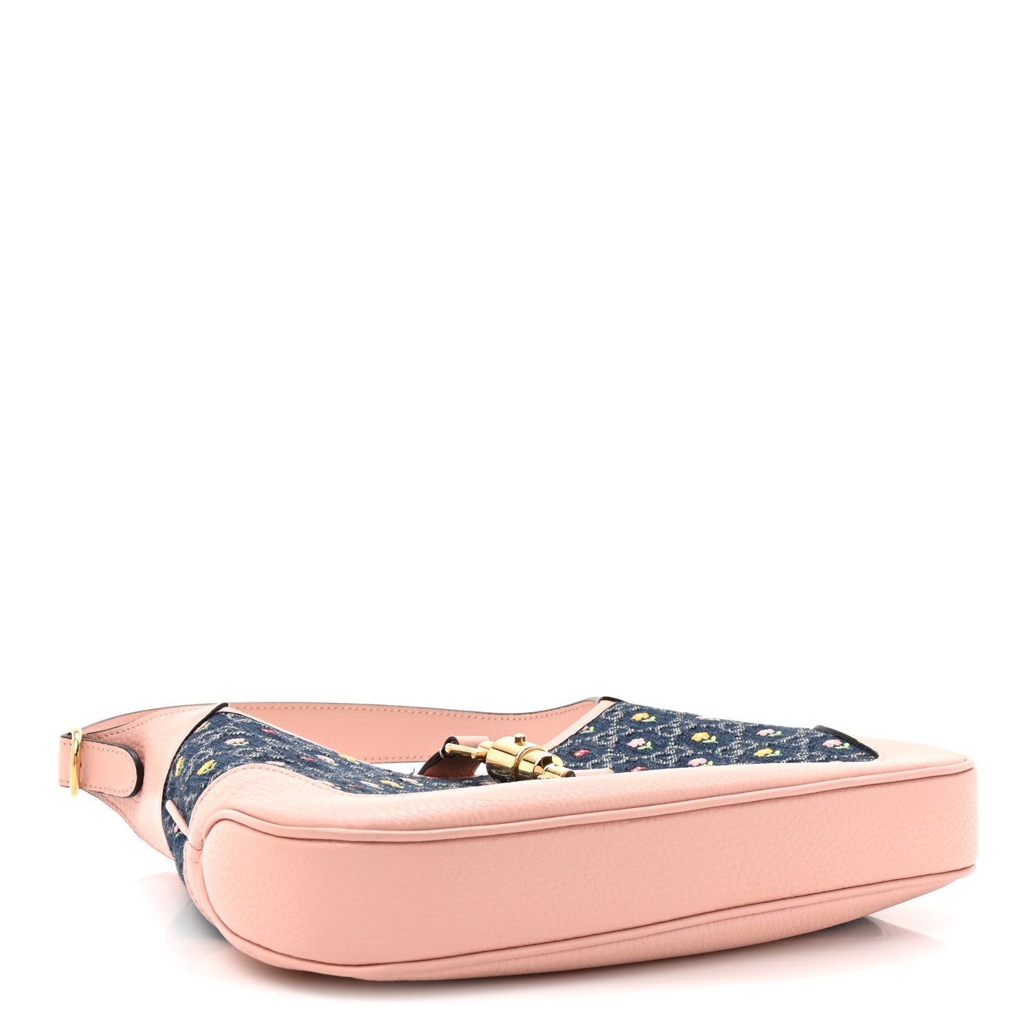 Gucci New Denim GG Monogram Calfskin Love Parade Small Jackie 1961