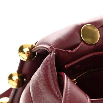 Bottega Veneta Nappa Maxi Intreccio Studded Padded Cassette Crossbody Bag Barolo 7 of 12