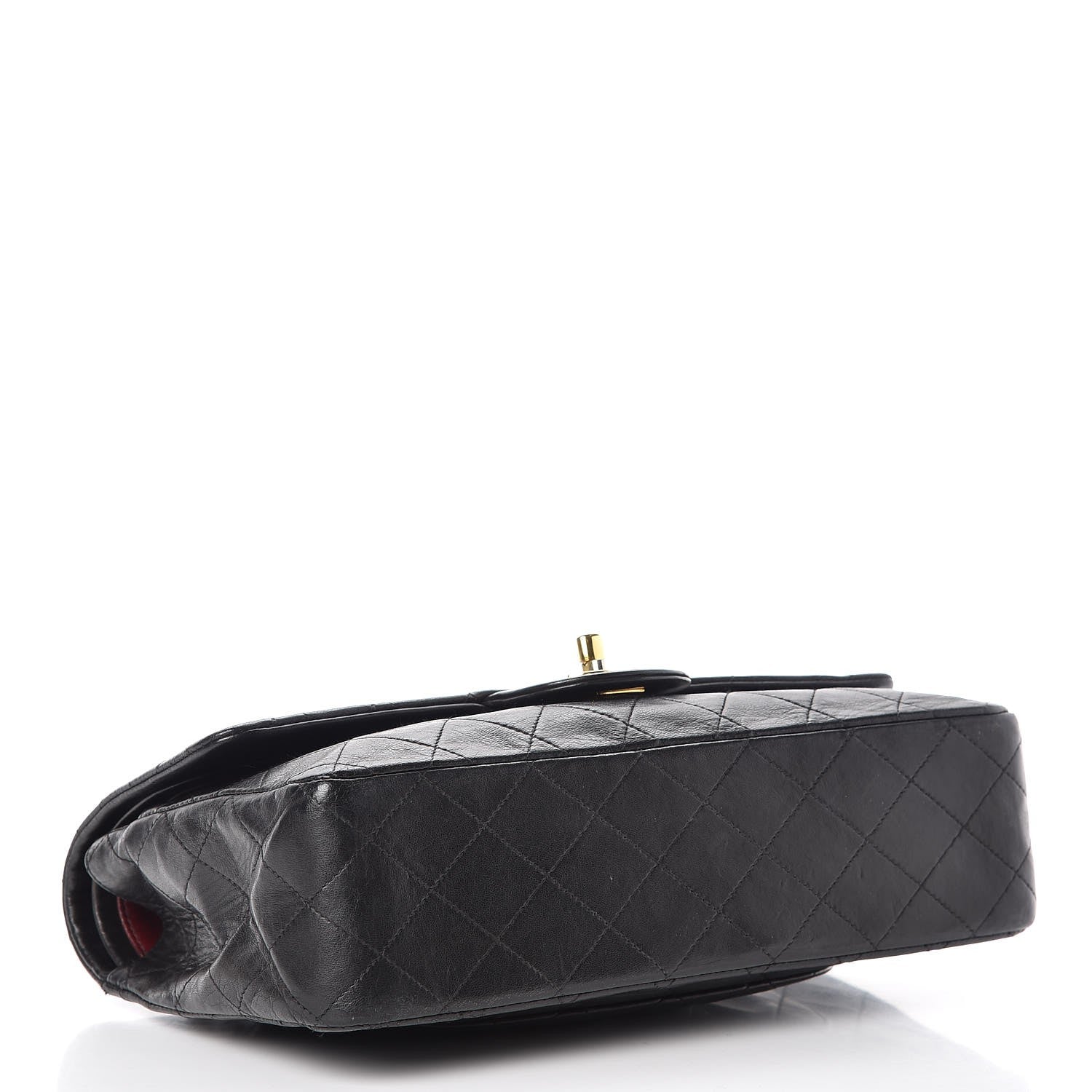 Chanel Lambskin Quilted Medium Double Flap Black 4 of 8