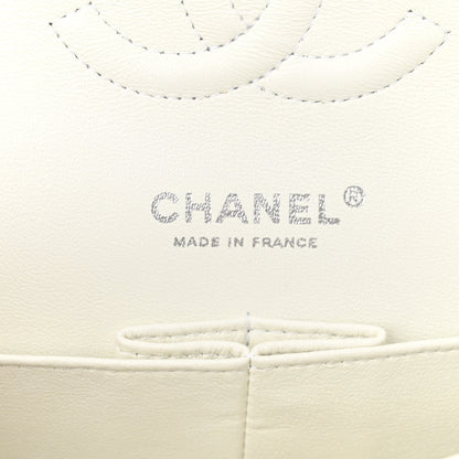 Chanel Caviar Quilted Medium Double Flap White 6 of 10