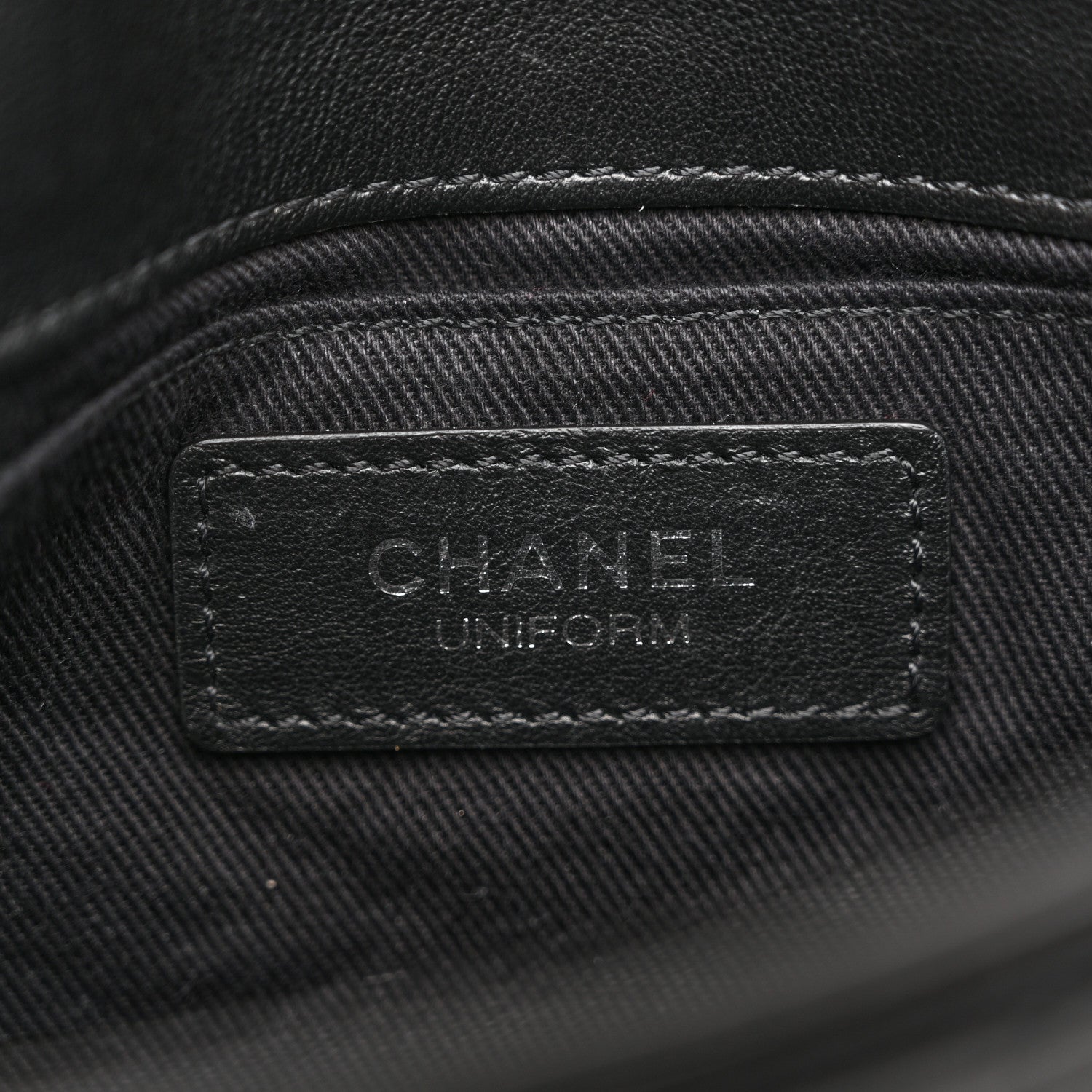 Chanel Calfskin Quilted CC Uniform Flap Belt Bag Black 6 of 15