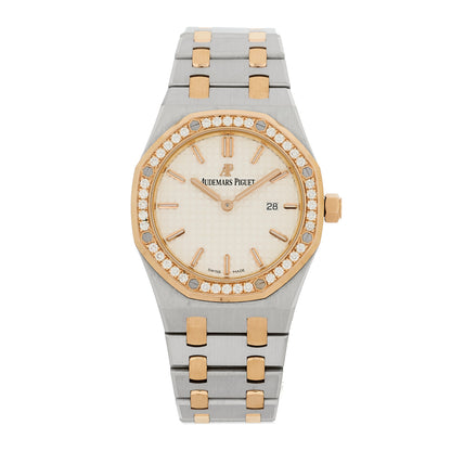 Audemars Piguet Stainless Steel 18K Rose Gold Diamond 33mm Royal Oak Quartz Watch White 67651SR.ZZ.1261SR.01 1 of 5
