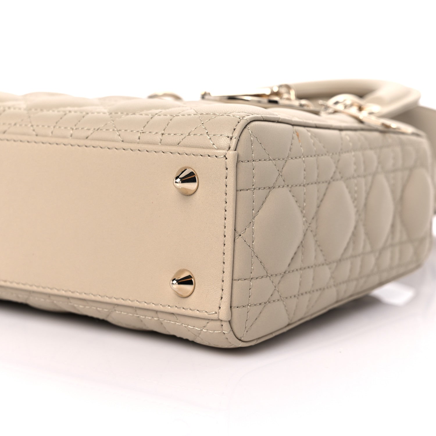 Christian Dior Lambskin Cannage Small My ABC Lady Dior Beige 8 of 9