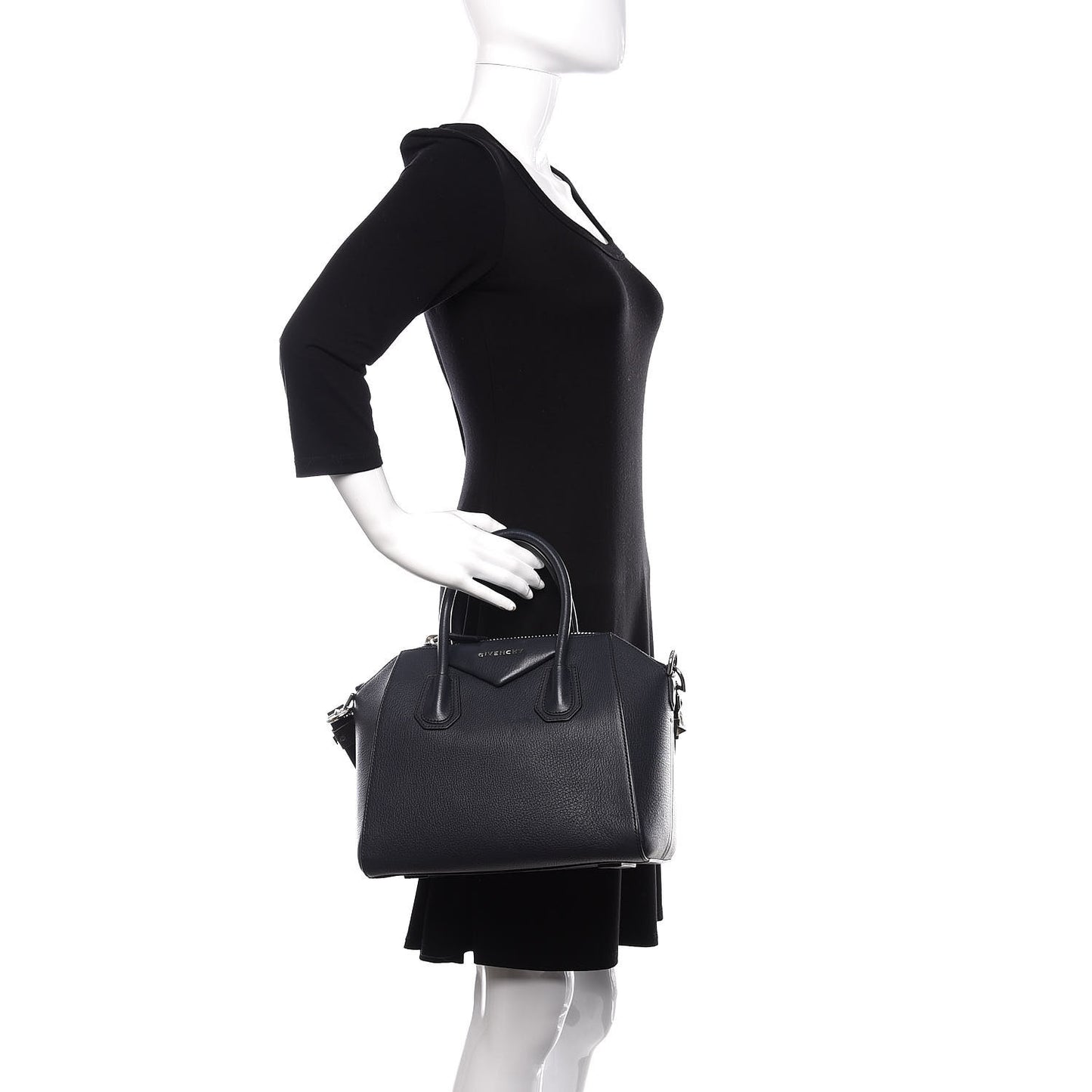 Sugar Goatskin Small Antigona Navy