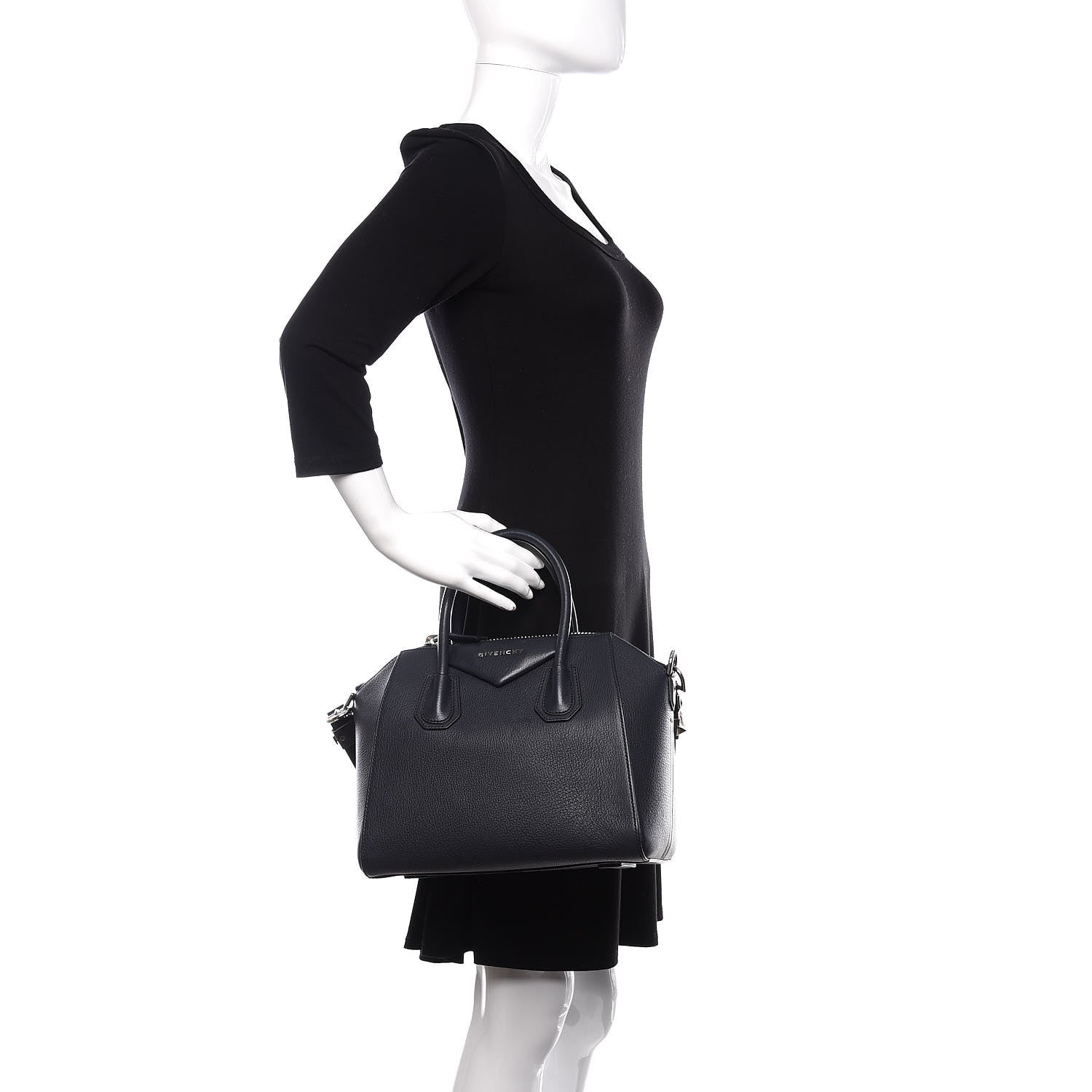 Givenchy Sugar Goatskin Small Antigona Navy 3 of 11