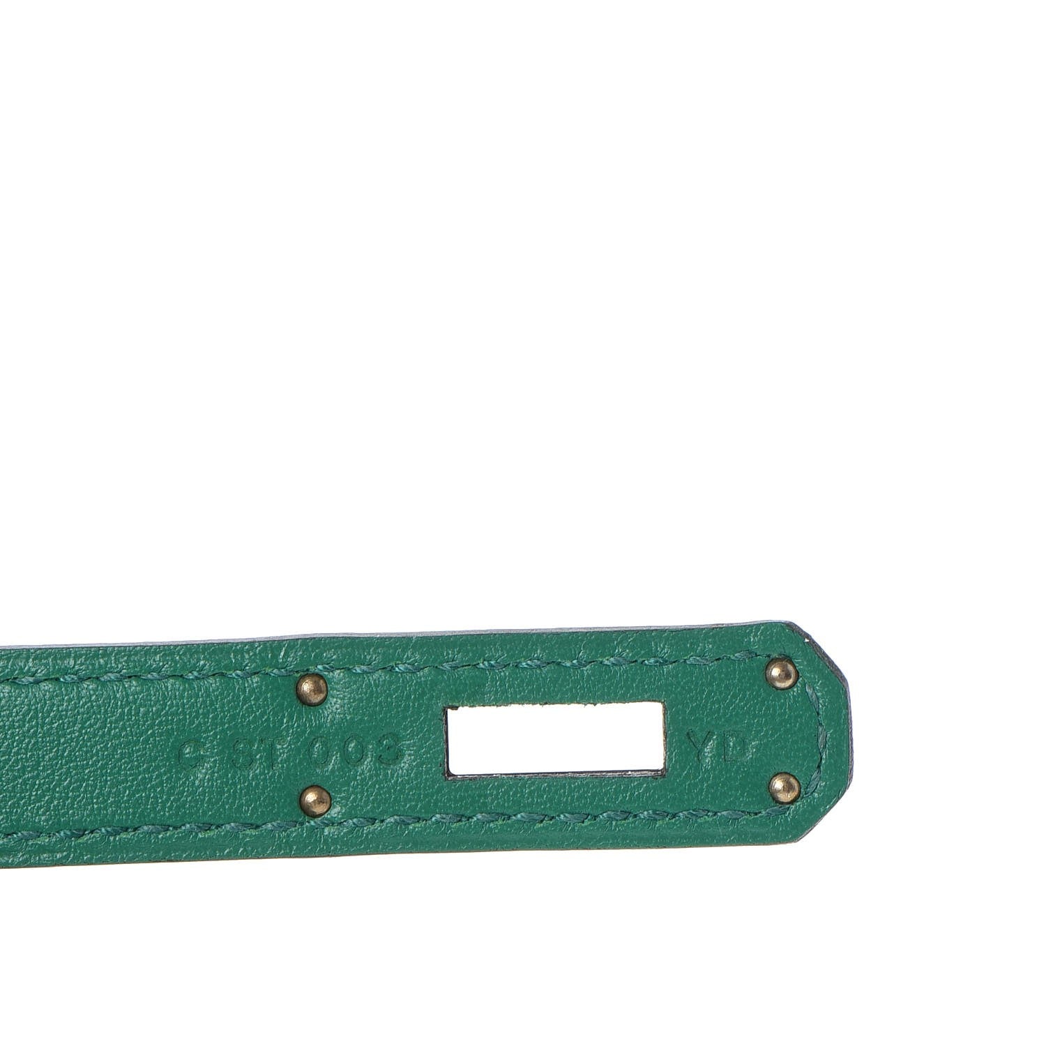Hermes Swift Kelly Cut Clutch Pochette Vert Vertigo 9 of 26