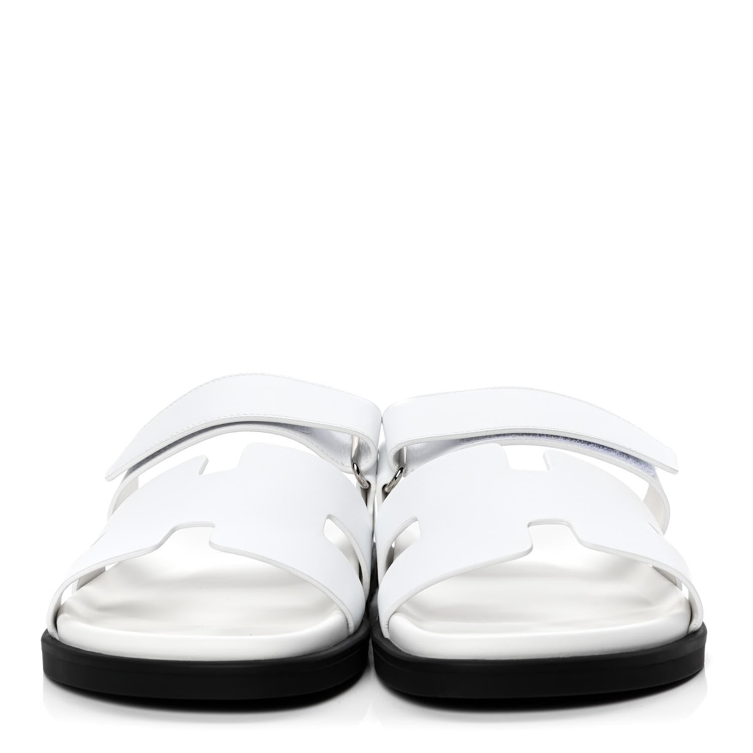 Hermes Calfskin Mens Chypre Sandals 43 White 2 of 4