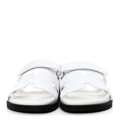Hermes Calfskin Mens Chypre Sandals 43 White 2 of 4