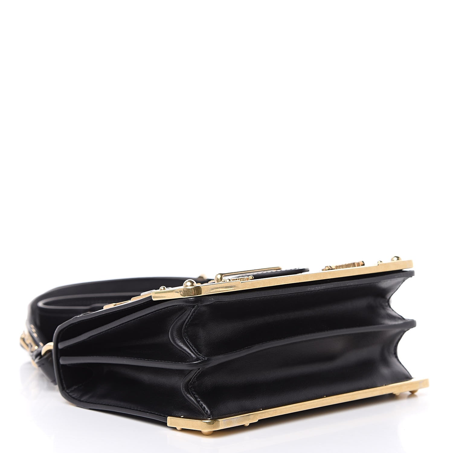 Prada City Calf Saffiano Cahier Astrology Bag Black 4 of 10