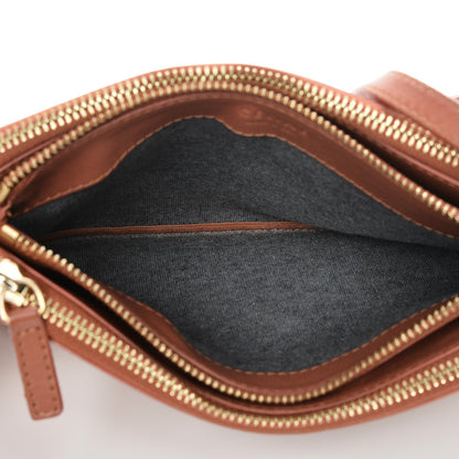 Celine Lambskin Small Trio Crossbody Bag Lipstick 5 of 6