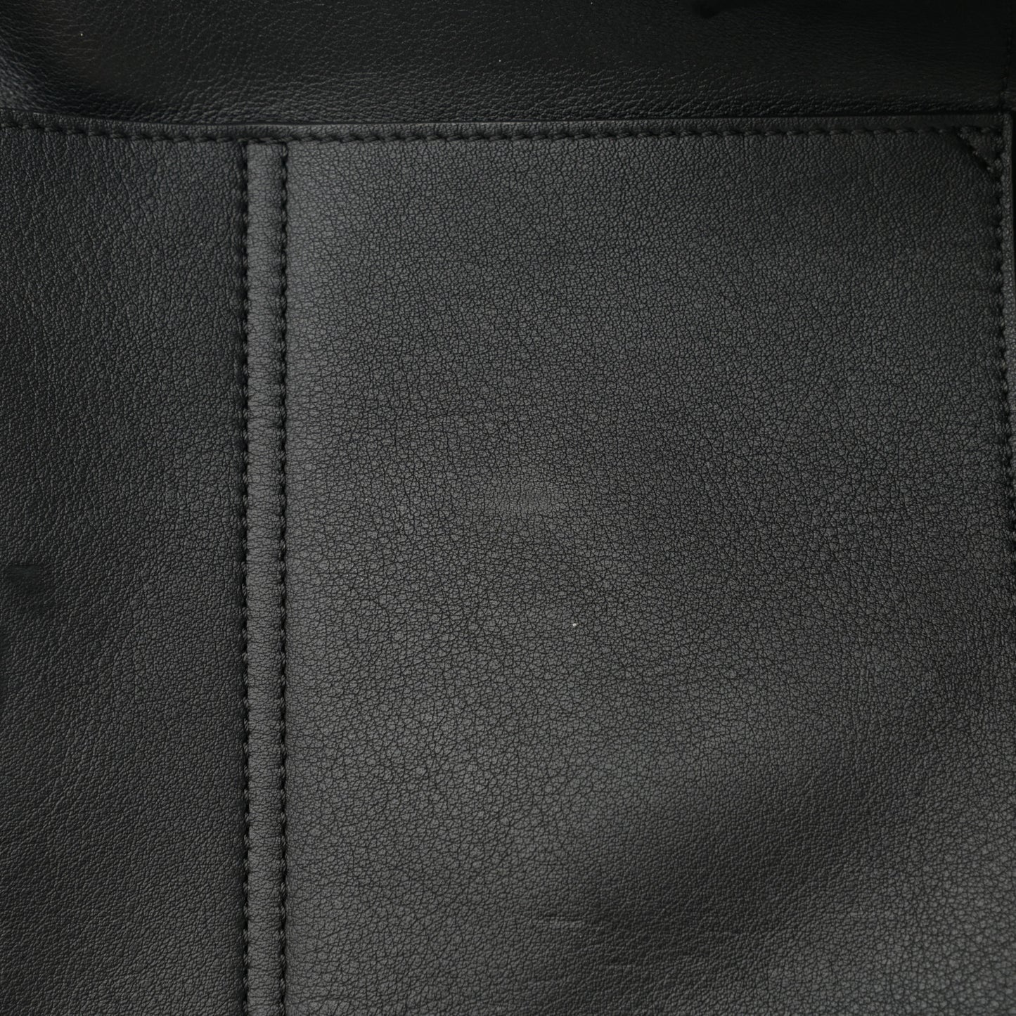 Calfskin Underwear Print Large Double Handle Tote Black