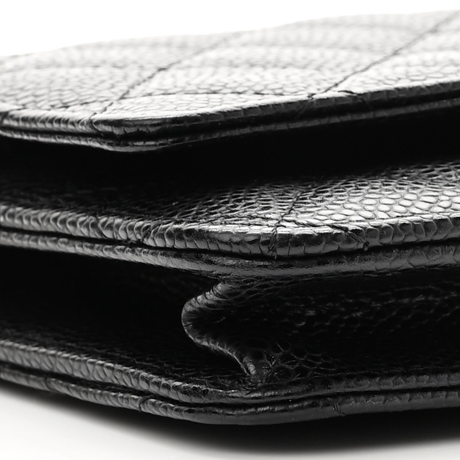 Chanel Caviar Quilted Wallet On Chain WOC Black 10 of 12