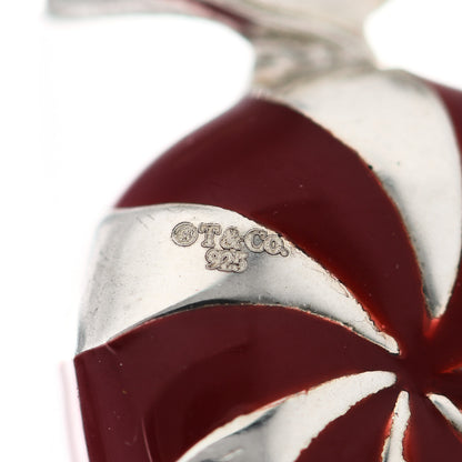 Tiffany Sterling Silver Enamel Bon Bon Candy Charm Red 4 of 4