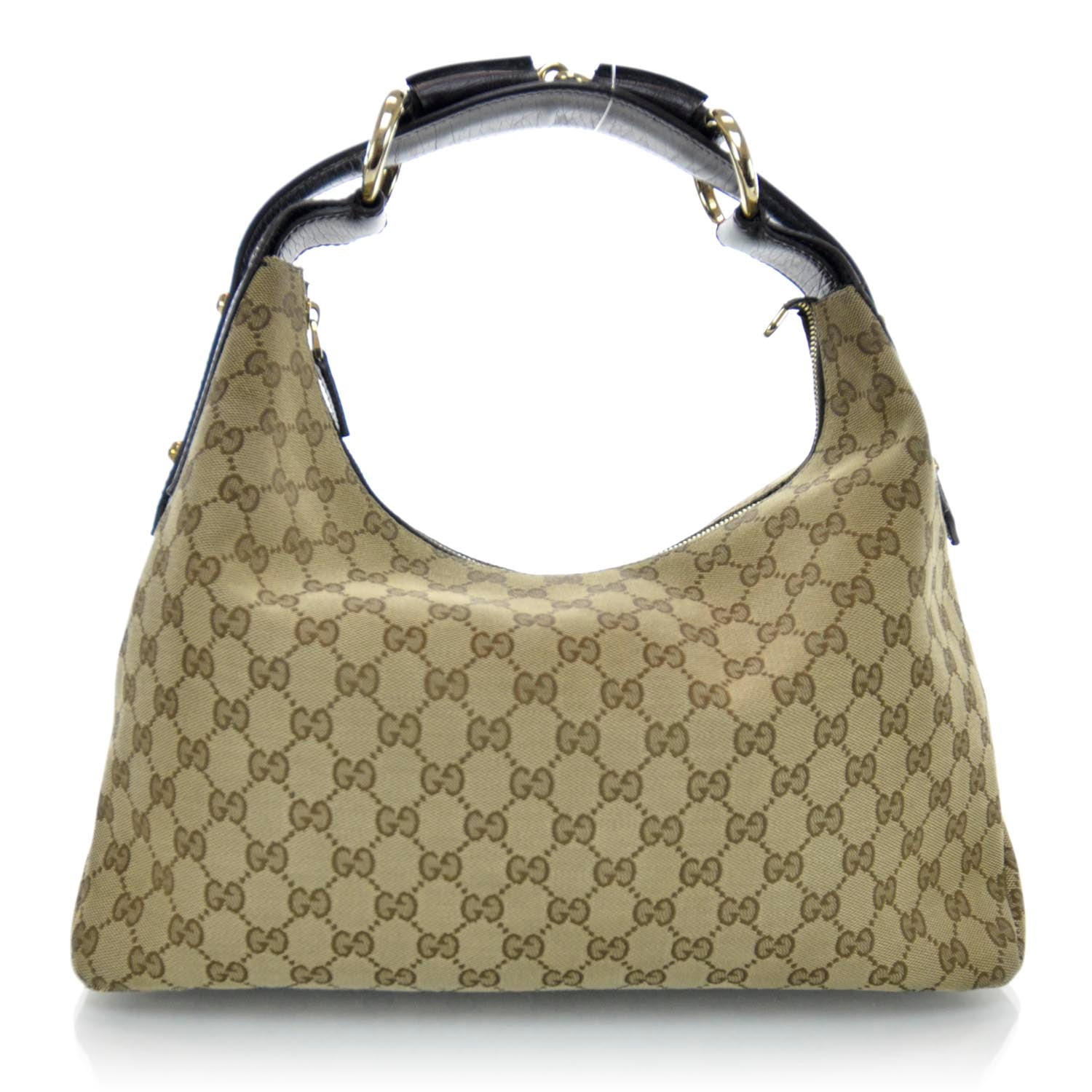 Gucci Monogram Medium Horsebit Chain Hobo 1 of 10