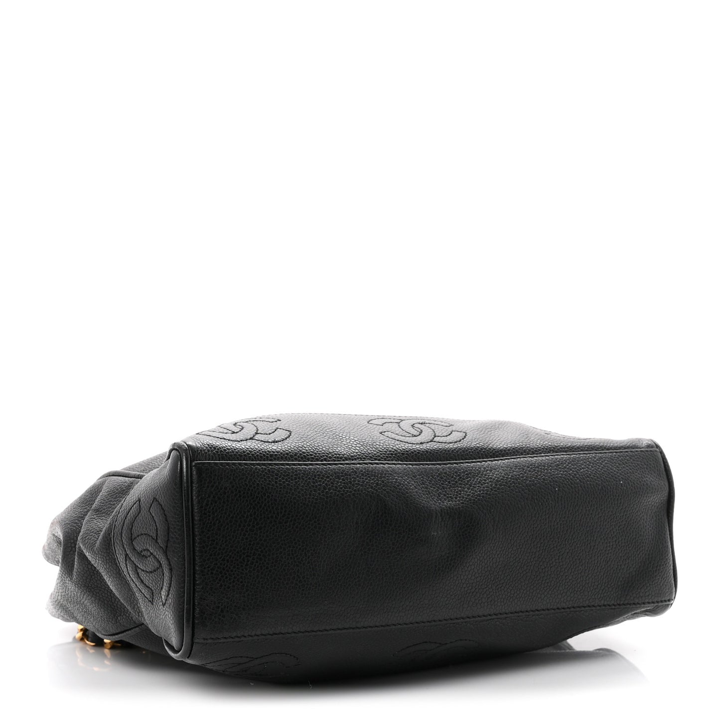 Caviar Triple CC Shoulder Bag Black