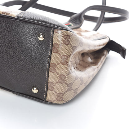 Gucci Crystal Monogram Medium Princy Tote Dark Brown 6 of 8