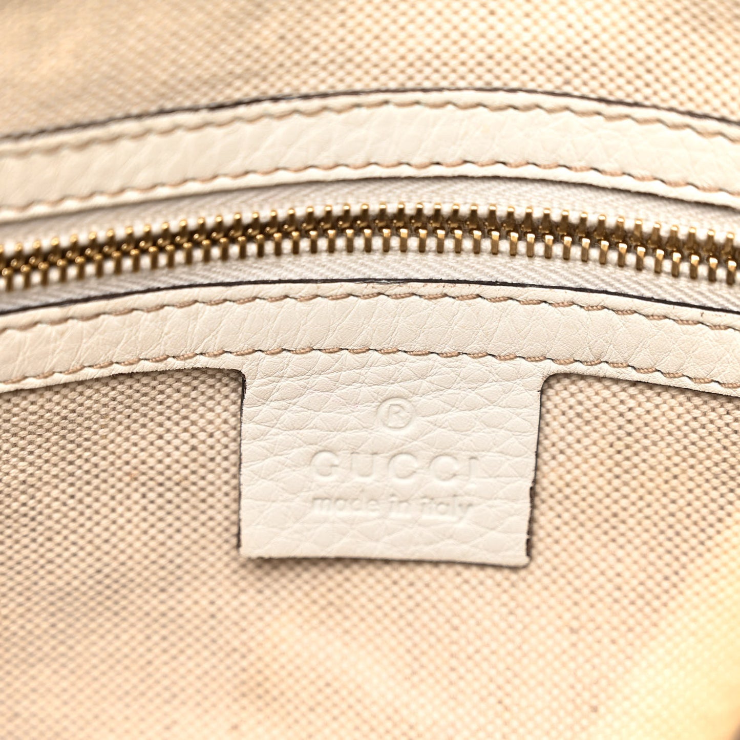 Calfskin Vintage Web Medium Boston White