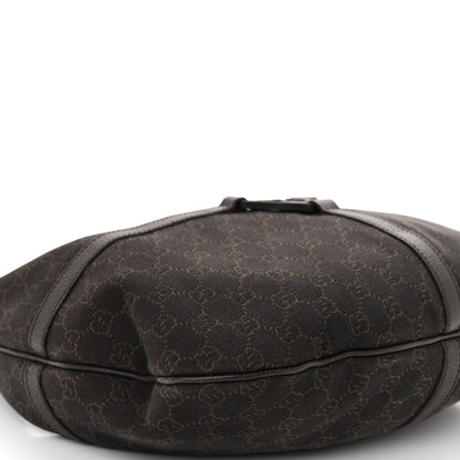 Gucci Canvas GG Reins Hobo Brown Black 8 of 10