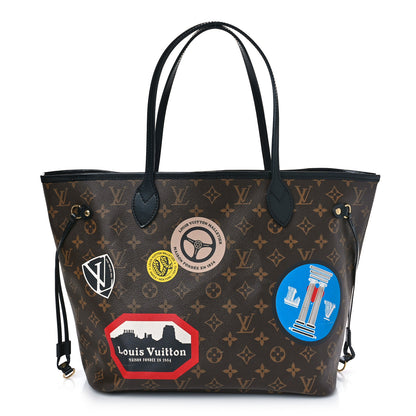Louis Vuitton Monogram World Tour Neverfull MM 3 of 9
