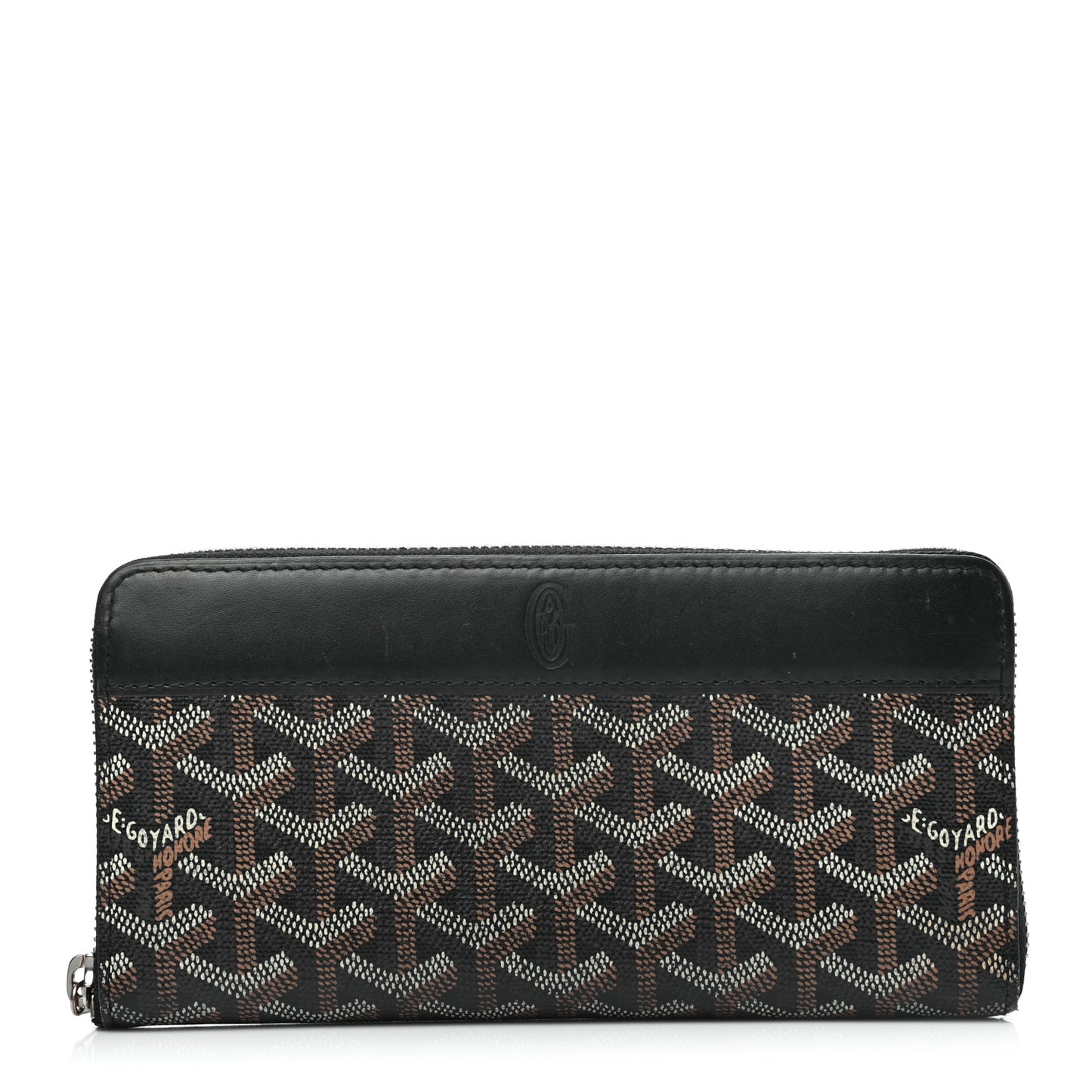 Goyardine Matignon Zip Around GM Wallet Black