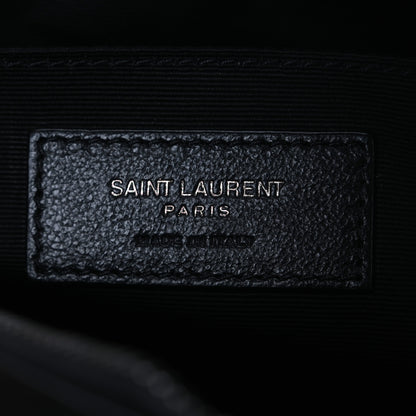 Saint Laurent Calfskin Matelasse Monogram Lou Camera Bag Black 6 of 11