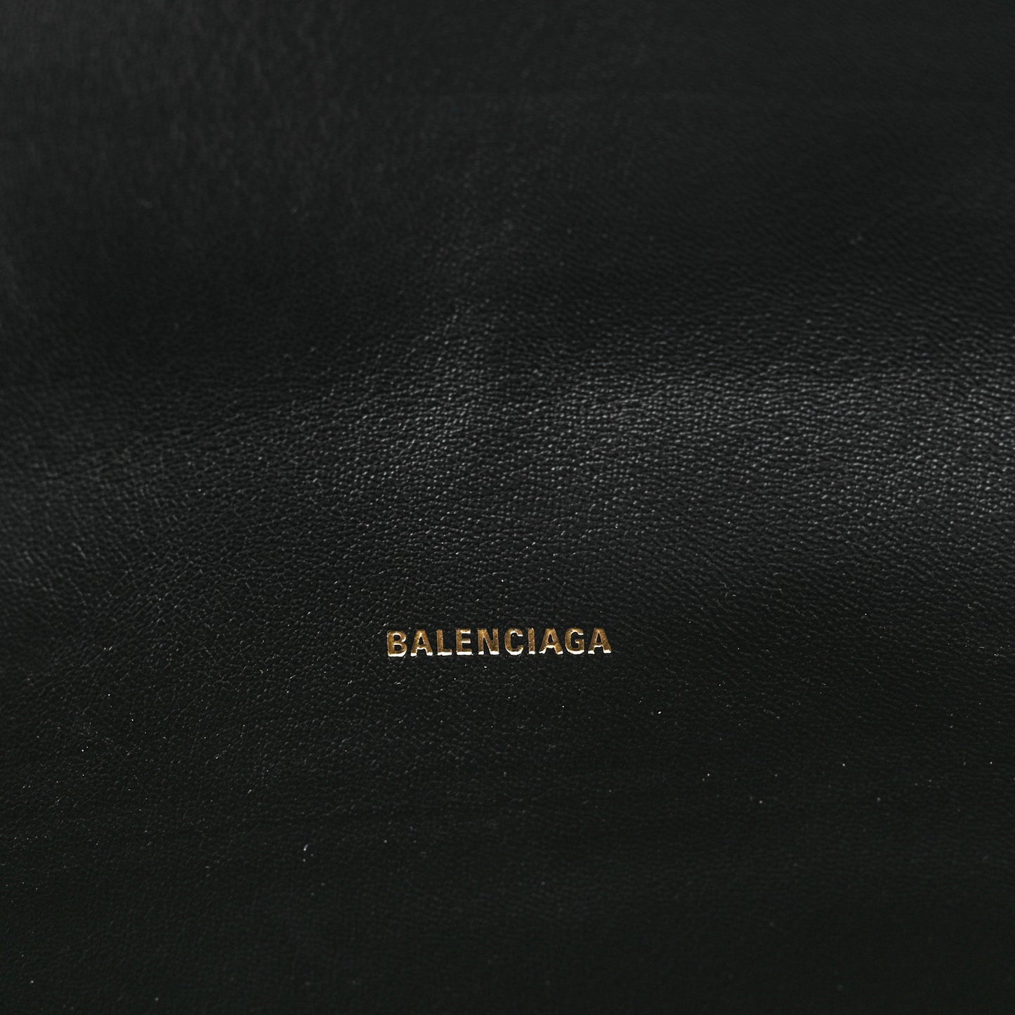 Paper Calfskin Large Crush Sling Bag Black