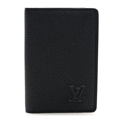 Louis Vuitton Millesime Calfskin Monogram Pocket Organizer Black 1 of 6