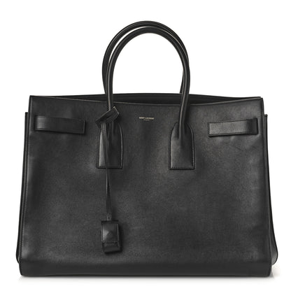 Saint Laurent Calfskin Large Sac De Jour Carryall Black 1 of 8