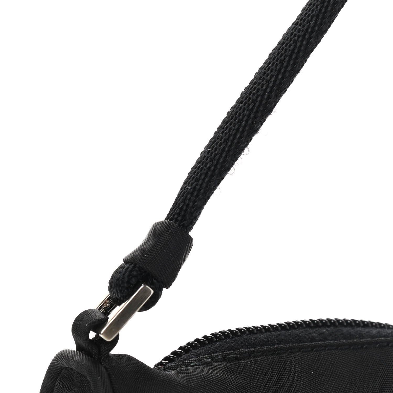 Prada Tessuto Nylon Pochette Bag Black 9 of 10