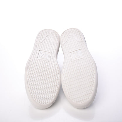 Louis Vuitton Metallic Calfskin Frontrow Sneakers 37.5 Silver 5 of 9